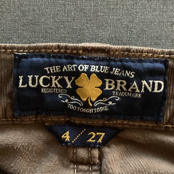 Lucky Brand Denim - Lucky Brand Brown corduroy skinny jeans Size 4 / 27. 98% cotton 2% spandex